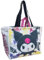 CARTOON Borsa mare Kuromi Sanrio shopper con manici e tracolla con chiusura zip borsa a spalla da spiaggia
