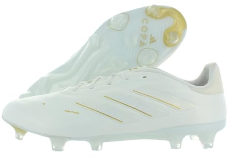 adidas Unisex-Adult Copa Pure Ii Pro Firm Ground Sneaker, Cloud White/Cloud White/Gold Metallic-white, 7.5
