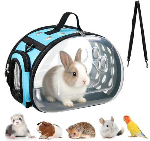Sac de Transport Lapin, Cage de Transport Lapin Pliable, Caisse de Transport pour Chat pour Meerschweinchen, Chat et Petit Oiseau, Sac de Transport pour Animaux
