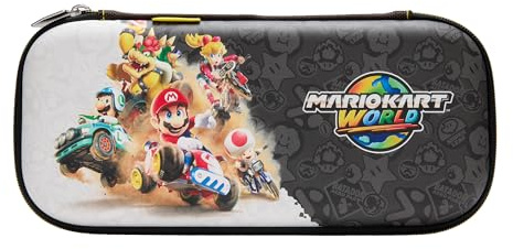 PowerA Slim Case für Nintendo Switch 2 - Mario Kart, offiziell lizenziert, Schutzhülle, Platz für 10 Softwarekarten, gepolsterter Displayschutz, integrierter Standfuß