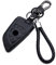 KASER Housse en Cuir pour Clé BMW 3 Boutons avec Porte-Clés BMW Serie 2 7 X5 X6 Nuovo Smartkey Étui de Protection Cover Coque pour Télécommande KeylessGO