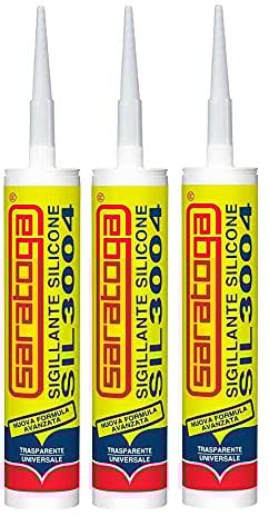 Silicone sigillante trasparente Saratoga - SIL3004-3 PEZZI
