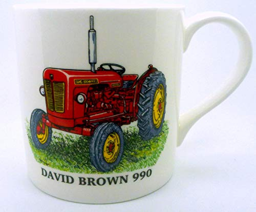 The Plate Collectors Shop David Brown 990 (RED) Tractor Mug ~ FINE Bone China Mug