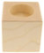 5X HOFMEISTER® Teelichthalter aus Holz (Quadratisch 6 cm)