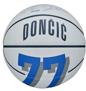 Wilson Basketball, NBA Player Icon Mini, Luka Doncic, Dallas Mavericks, Outdoor und Indoor