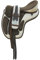 EU Equestrian Universe synthetischer Freemax Sattel für Pferdestaub, erhältlich in den Größen 35,6 bis 45,7 cm