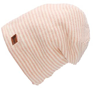 Sterntaler Baby Mädchen Beanie Baby Slouch-Beanie Mütze - Beanie Baby, Kinderbeanie, Babymütze - gefüttert mit Baumwollfleece - rosa, 45