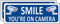 Bagstar Robustes Metallschild Smile You're on Camera, 25,4 x 8,9 cm, Aluminium-Videoüberwachungsschild, Kamera-Warnung für Zuhause, Geschäft, Hof, Outdoor, 2 Stück
