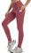 adorence Leggings Damen, Sport Leggings Damen mit Tasche, Sporthose Lang,Yogahose High Waist, Sport Leggins Blickdicht Erdrot-3XL