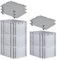 PROREGAL SparSet 5x Eurobox NextGen Grip mit Auflagedeckel & 4 schwarzen Schiebeschnappverschlüssen, HxBxT 32x40x60cm, 65 L, Grau, Griffe geschlossen, Eurobehälter, Transportbox