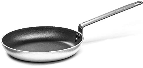 Forgast Padella Antiaderente Professionale 28 cm in Alluminio 3003, Rivestimento in Teflon, Padella Induzione Gas Fornello Elettrico, Comodo Manico, Resistente a Graffi e Abrasioni