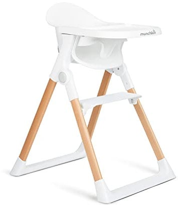 Munchkin 360° Float Foldable High Chair for Babies and Toddlers | Compact Baby Feeding Chair designed for small spaces | Highchair for Baby Boys or Baby Girls | Travel Friendly Baby High Chairs 6m+