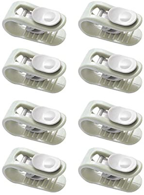 Jiujiutu 8 Pince à Couette sans épingles Pinces Anti-Glisse pour draps Les Chaussettes réception des vêtements Clips