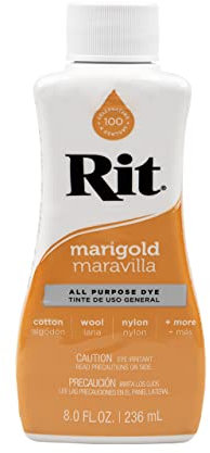 Rit Dye - 226.8 g Flüssige Stofffarbe für Kleidung, Dekor und Handwerk - Ringelblume (1 Pack)