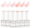 Nicedeco Lot de 6 Rubber Base Vernis Semi Permanent Gel, Base Coat Naturel Nu Rose UV LED Gel Polish Renforcement et Réparation de Manucure Nail Art 8ml - Kit 37