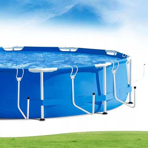 Support de bâche solaire pour piscine hors sol, crochets de rangement réglables en forme de U en fer pour piscines hors sol encadrées, garde les couvertures solaires hors du sol