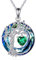 Tree of Life Birthstone Necklace for Women 925 Sterling Silver Tree of Life Jewelry Emerald Pendant May Birthstone Gemstone with Crystal Anniversary Birthday Christmas Gifts for Mother Wife