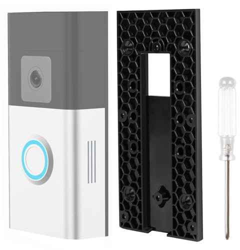 AMFUN Selbsthaftende Doorbell Halterung, Ohne Bohren Halterung für Video Doorbell 3/3 Plus/4/Battery Doorbell Plus/Pro, Türhalterung Wandhalterung Doorbell Zubehör für Wohnungs Büro