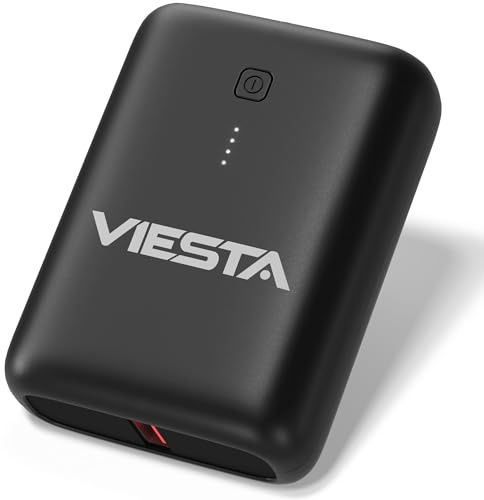 Mini Powerbank 9.000 mAh Schwarz – kompakte 22,5 W Schnelllade-Powerbank mit PD 20W, USB-C EIN-/Ausgang, USB-A Ausgang, LED-Anzeige und handlichem Design für unterwegs