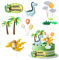 SJUNJIE Dino Tortendeko 15 Stück Tortendeko Dinosaurier Set Kuchendekoration Geburtstag Kuchen Topper für Kinder Junge Dinosaurier Party Kuchen Dekoration für Kinder