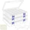 LINYAPRY Bead Organiser Box, 138 Pcs Small Bead Organisers and Storage Plastic Cases, Mini Clear Bead Storage Containers with Hinged Lid for Diamond Painting Accessories, Bead, Jewelry, DIY Crafts