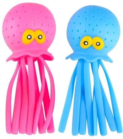 FDCGAS Oktopus Wasserbomben,2 pcs Wasserspielzeug spielzeug,badespielzeug,Wiederverwendbare Wasserbomben, Wassertiere mit Wasserbombeneffekt, Poolspielzeug, geeignet für Schwimmbäder,Badewannen
