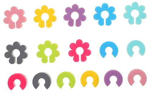 ABOOFAN 16stücke Teiliges Silikon Glasmarker Weingläser Blütenförmig Weinglas Charms Trinkglas Kennzeichnung Für Party Und Alltag