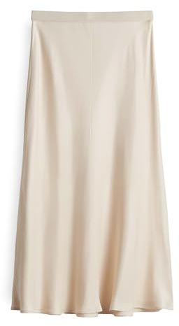 someday Damen Midirock | ODINIA Detail Satinrock in A-Linie Natural Glaze, 40