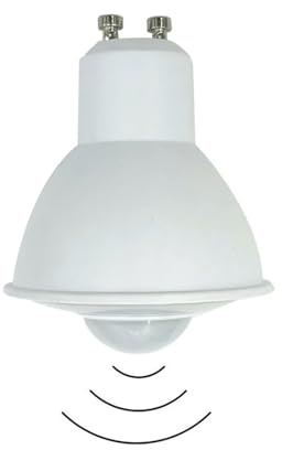 eufeifeiegds Ampoules LED GU10 à détecteur de mouvement PIR 6 W 85-265 V CA for éclairage plafond, couloir, passerelle(White 6000K)