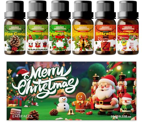 Geschenkset mit ätherischen Ölen (Weihnachten-Grün)