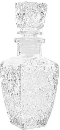 jojofuny Elegante Glas Karaffe Alkohol 250ml mit Verbessertem Geschmack und Hoher Reinheit Transparente Whiskey Dekanter Flasche für Stilvolle Weinverpackung