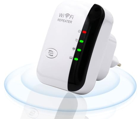 2026 Latest WiFi Extender-Booster-Repeater – 4200 Sq.ft, 45+ Devices, Gigabit Ethernet Port, One-Click Setup, Home Signal Amplifier, UK Plug