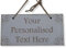 Tu texto personalizado cartel de madera placa shabby chic con texto personalizado regalo