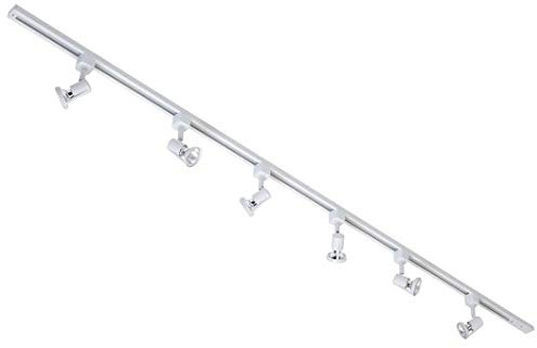 LITECRAFT Kitchen Track Light with Harlem Fixture & GU10 LED Bulbs - (White, 2M 6 Light)