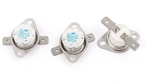 Aexit 3 Stück KSD301 NC Temperaturschalter Thermostat 170 Celsius 250 V 10A (7c2c09d33a192770538b8b0d7906688e)