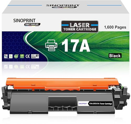 SINOPRINT Kompatible Tonerkartusche für HP 17A CF217A für Laserjet Pro M102a M102w M130a M130fn M130fw M130nw Drucker HP17A HPCF217A, Schwarz, 1 Stück