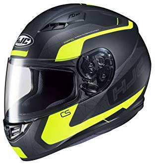 HJC Helmets Herren Nc Motorrad Helm, Schwarz/Gelb, XL