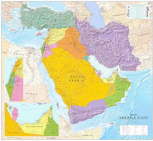 Continental Series: Middle East - Wall Map-Paper