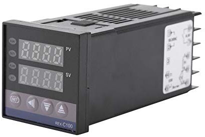 Termostato Digitale LED Regolatore Temperatura PID Allarme REX-C100 0 ℃ ~ 1300 ℃ AC110V-240V per Energia Elettrica Industria Chimica Stampaggio ad Iniezione Cibo