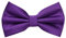 MASADA Herren Fliege Lila Violett Seidenlook, stufenlos verstellbar, handgefertigt, Hakenverschluss - 12 x 6 cm 100% Polyester