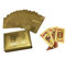 KAV Vergoldete Poker-Spielkarten – klassisches Zaubertricks-Werkzeug und Kartenspiel für Pokerspieler, Familie, Party, Grillen, Spiel (Gold – Euro-Stil-Deck)