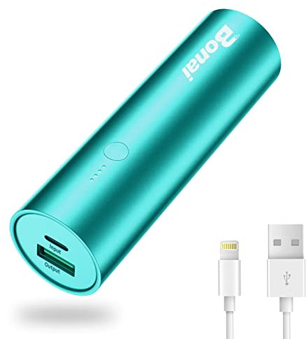 BONAI Batterie Externe Portable 5800mAh Mini Chargeur Haute Vitesse Power Bank pour Smartphones iPhone X/6/7/8plus iPad Samsung Galaxy S8/9/Note9 Huawei Sony et Tablettes Ultra-léger
