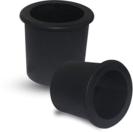 Chistepper 2 Stück Tischschirm Loch Ringe Silikon Regenschirm Kegel Keilstopfen Terrasse Regenschirm Loch Plug für Terrasse Tisch Löcher (schwarz)