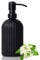 Topsky Glass Soap Dispenser with Black Metal Pump, 400ml Liquid Hand Soap Dispenser, Rustproof Pump for Kitchen & Bathroom, Great for Lotions, Essential Oil, Liquid Soaps Matte Black