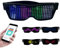 AIYING LED Glasses - Customizable BT LED Glasses with Colorful Light Glow, DIY Messages, 31 Animations, Music Mode for Halloween Party, Rave Music Festival