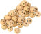 VBS XXL 50er-Pack Holzkugeln durchgebohrt mit Gesicht Ø 22mm Bastelkugel Kugel Holzperle