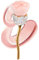 Blueshyhall Bling Pinceaux Maquillages Fleurs avec Strass, Makeup Brushes pour Blush Creme/Fond de Tein/Poudre/Paupière, Petit Pinceaux Maquillages Fluffy de Voyage avec Support (Blanc)