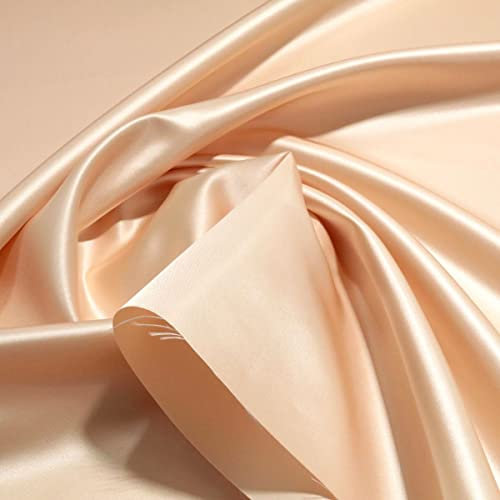 TOLKO 1m Glanz Satin Stoff Meterware | Modestoff Dekostoff Gardinenstoff | 150cm breit | Vorhangstoff Hochzeitsstoff Kostümstoff Satinstoffe zum Nähen Dekorieren Basteln Patchwork Nähstoffe Stoffe