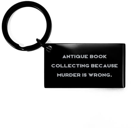 Cadeaux de collection de livres anciens, collection de livres anciens parce que, porte-clés d'anniversaire pour la collection de livres anciens auprès d'amis, livres vintage, livres rares, livres