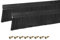 sourcing map 2Pcs Door Brush Bottom Sweep H-Shape Aluminum Alloy Base with 60mm Nylon Brush for Home, Industrial (1000mm L x 85mm W, Black)